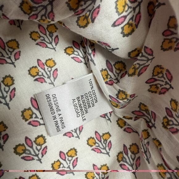 Antik Batik Helene Quilted Jacket Womens Size Small Cotton Pink Floral $335 - Picture 10 of 13